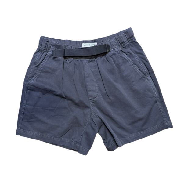 Outerknown Twill Trail Shorts Gray M Organic Cotton NWT - Picture 1 of 5